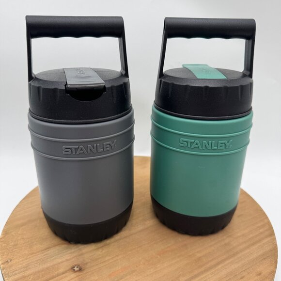 Stanley Classic 10oz Thermos Set Green and Gray Insulated Leak Proof Portable Ha - Picture 2 of 12